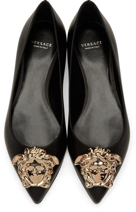 versace ballet flats